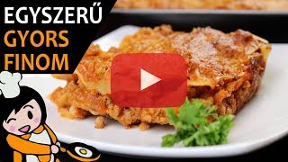 Lasagne  Recept Videók [upl. by Annehs]