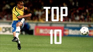 Roberto Carlos ● Top 10 Free Kicks [upl. by Darahs]