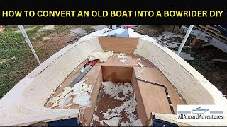 Boat conversion into Bowrider [upl. by Rettig]