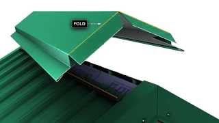 How to install a metal roof ridge cap for Unions MasterRib panel [upl. by Aeresed]