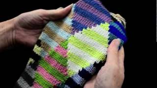 How to Knit Intarsia knitting Part 1  k1p1 TV [upl. by Nahtanaj]