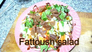 An authantic fattoush salad recipe [upl. by Truda564]