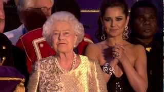 The Queens Diamond Jubilee Concert finale amp speech  4th June 2012 [upl. by Burney238]