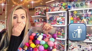 HUGE LIP BALM DECLUTTER ULTRA SATISFYING [upl. by Ettenrahs]