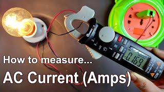 How to measure AC Current Amps with Clamp Multimeter [upl. by Millar780]