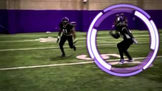 Northwestern Wildcats open field tracking Defensive backs [upl. by Anna-Diana]