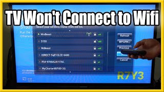 Samsung Smart TV Wont Connect to Wifi Internet Easy Fix Tutorial [upl. by Ardnot]