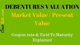 Debentures Valuation  Calculating Market Value PV of Debentures [upl. by Aramas]