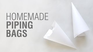 Homemade Parchment Paper Piping Bags [upl. by Ailime]