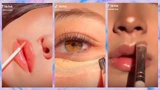 BEST AESTHETIC MAKEUP TUTORIALS  TIKTOK COMPILATION 2021 Part 1 [upl. by Amelita511]