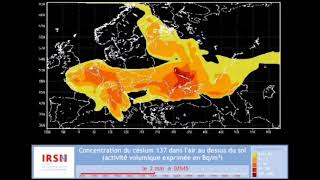 Expansion of radioactive cloud after Chernobyl disaster [upl. by Alrrats]