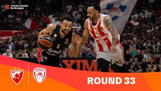 Zvezda  Olympiacos  Exciting HIGHLIGHTS  202324 Turkish Airlines EuroLeague [upl. by Alleul565]