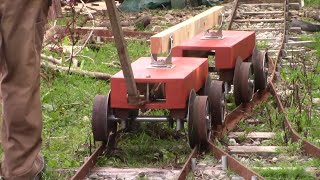 Homemade Double Bogie Wagon For The Field Railway Obviously Part One [upl. by Ymma944]