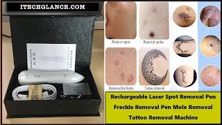 RECHARGEABLE LASER SPOT REMOVAL PEN FRECKLE REMOVAL PEN MOLE REMOVAL TATTOO REMOVAL MACHINE [upl. by Gery]