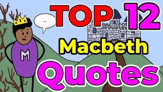 Top 12 MOST IMPORTANT Macbeth Quotes macbeth shakespeare gcseenglish gcserevision [upl. by Onibla397]