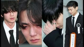 Celebrities Attend SHINee Jonghyuns Funeral Procession  RIP Jonghyun 171221 [upl. by Nezah761]