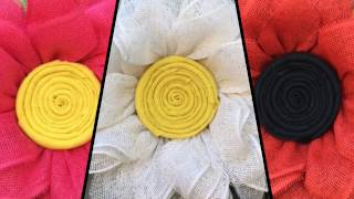 Daisy Wreath Tutorial  Julies Wreath Boutique [upl. by Einnep]