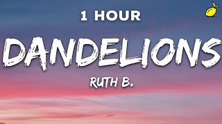 1 Hour Ruth B  Dandelions Lyrics [upl. by Sirc]