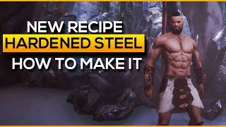 New Hardened Steel Recipe  Conan Exiles [upl. by Ardnuahsal]