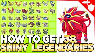 How to Get 38 Shiny Legendary Pokemon amp Shiny Odds  Sword amp Shield Crown Tundra Dynamax Adventures [upl. by Anawot]