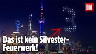 China feierte sich mit FakeFeuerwerk ins neue Jahr  Aufnahme nicht von Silvester [upl. by Irpak694]