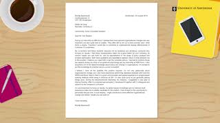 How to write a powerful cover letter  University of Amsterdam [upl. by Karoline]