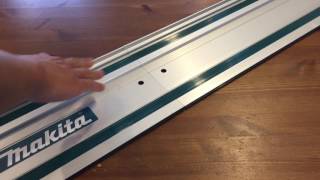 How to Connect 2 55quot Makita Track Saw Rails [upl. by Yardna]