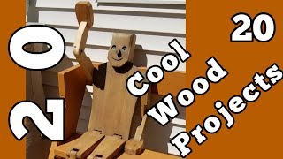 20 Cool Woodworking Project Ideas [upl. by Marmion]