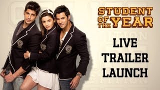 Student Of The Year  Trailer Launch  LIVE from PVR Juhu Mumbai [upl. by Beauregard929]