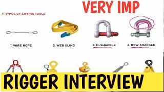 RIGGER INTERVIEW MOST IMPORTANT QUESTIONS AND ANSWER [upl. by Randal650]