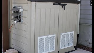 Affordable Generator Enclosure Shed Project [upl. by Eynobe]