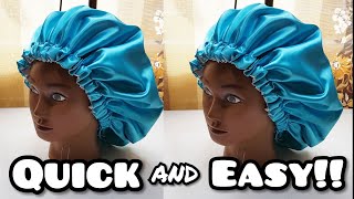 How to make a Satin Bonnet EASIEST WAY [upl. by Hephzibah628]