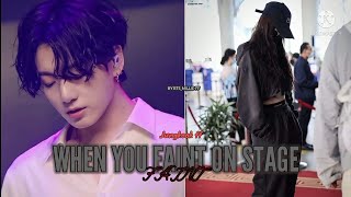 Bts ff jungkook WHEN YOU FIANT ON STAGE •ONESHOT• [upl. by Anauqat515]