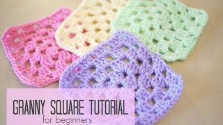 CROCHET How to crochet a granny square for beginners  Bella Coco [upl. by Enetsirk]