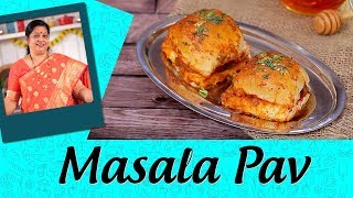 मसाला पाव  Masala Pav Recipe In Marathi By Arachana Arte  Mumbai Street Food Recipe [upl. by Bing164]