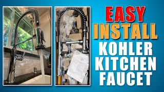 Kitchen Faucet Easy Install  Kohler [upl. by Dzoba]