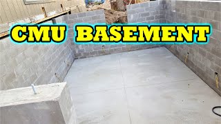 How to build a Concrete Block Basement for Beginners Part 1 DIY [upl. by Trev]