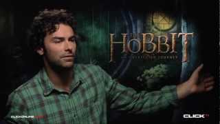 The Hobbit An Unexpected Journey Interview  Aidan Turner [upl. by Arev]