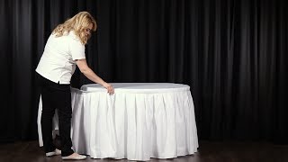 How to Attach a Table Skirt to Your Table [upl. by Clarice]