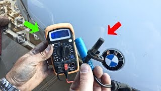 HOW TO TEST ABS SENSOR BMW E90 E91 E92 E93 [upl. by Nylaj255]