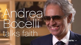 Andrea Bocelli talks about his strong faith in God  EWTN News InDepth [upl. by Abehsile]