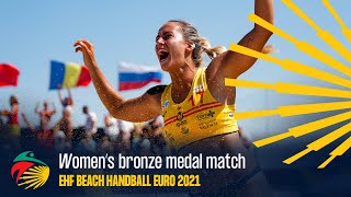 Bronze medal match highlights Women  EHF Beach Handball EURO 2021 [upl. by Keare]