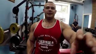 Alexey Lesukov Trains Pecs amp Biceps in Almaz Gym in 2018 [upl. by Aiuqes]