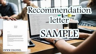 SAMPLE RECOMMENDATION LETTER FOR EMPLOYEE FROM EMPLOYER [upl. by Demona]