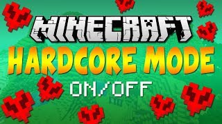 Minecraft Tutorial How to Turn Hardcore Mode OnOff  18  Easy No Mods [upl. by Leahcimrej]