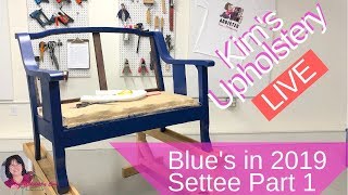 Upholstering A Vintage Settee [upl. by Beeson]