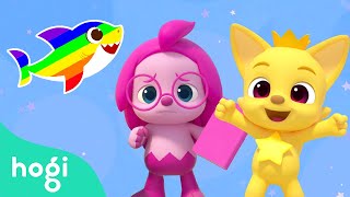 Hogi and Baby Shark Learn Colors amp Sing Along  Compilation  Nursery Rhymes  Hogi Kids Song [upl. by Nhar]