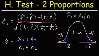 Hypothesis Testing With Two Proportions [upl. by Bertilla]