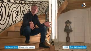 Escalier dart lébéniste Paul Aristégui réalise un modèle unique [upl. by Celle]