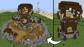 I gave the Minecraft Pillager Outpost an Update Improved Pillager Outpost [upl. by Macegan]